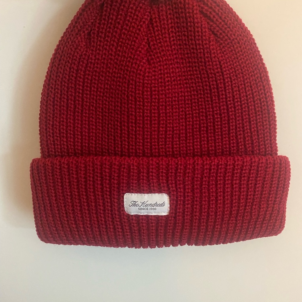 The Hundreds Red Beanie